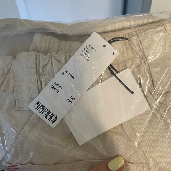 Beige Cargo Skate Pants - Picture 7 of 8